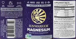 Label for Magnesium