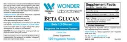 Label for Beta Glucan