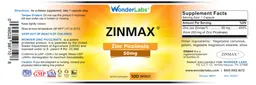 Label for Zinmax 50 mg