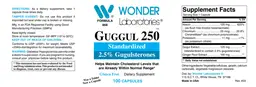 Label for Guggul 250