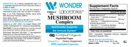 Label for Mushroom Complex