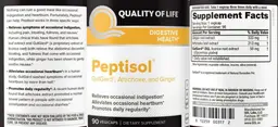 Label for Peptisol