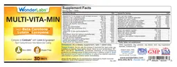 Label for Multi-Vita-Min