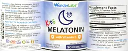 Label for Kids Melatonin with Vitamin C