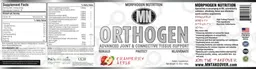 Label for Orthogen Cranberry Apple