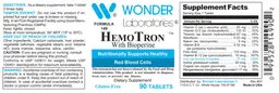Label for Hemo Tron with BioPerine