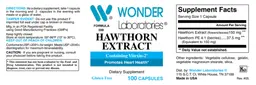 Label for Hawthorn Extract