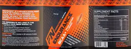 Label for Endurance BCAA+ Orange