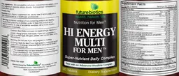 Label for Hi Energy Multi for Men