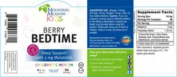 Label for Berry Bedtime