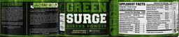 Label for Green Surge Lemon Lime