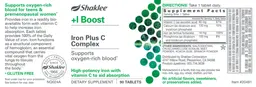 Label for +I Boost Iron plus C Complex