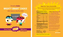 Label for Mighty Smart Choice Yummy Orange
