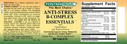Label for Anti-Stress B-Complex Essentials