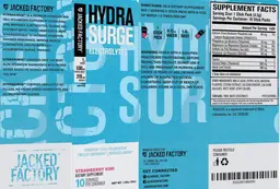 Label for Hyrdrasurge Strawberry Kiwi