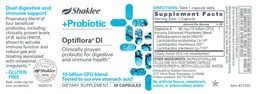 Label for +Probiotic Optiflora DI