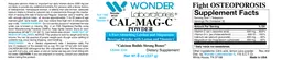 Label for Cal-Mag-C Powder