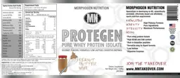 Label for Protegen Peanut Butter Whip