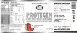 Label for Protegen Strawberries 'N Cream