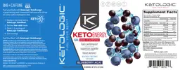 Label for Keto Energy BHB + Caffeine Powder Blue Berry Acai