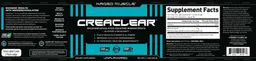 Label for CreaClear Unflavored