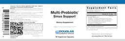 Label for Multi-Probiotic Sinus Support