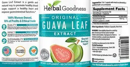 Label for Original Guava Leaf Extract 700 mg