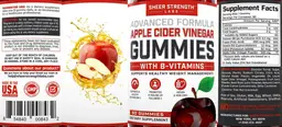 Label for Apple Cider Vinegar Gummies