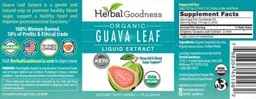 Label for Organic Guava Leaf Liquid Extract