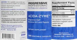 Label for Acida-Zyme