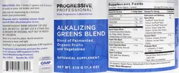 Label for Alkalizing Greens Blend