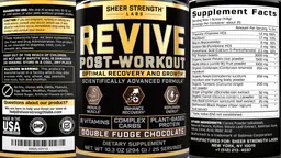 Label for Revive Post-Workout Double Fudge Chocolate
