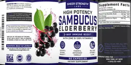 Label for Sambucus Elderberry