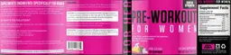 Label for Pre-Workout for Women Pina Colada