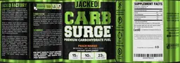 Label for Carb Surge Peach Mango