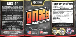 Label for GNX-9 Thermogenic