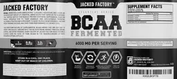 Label for BCAA 6000 mg Unflavored