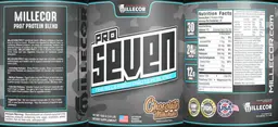 Label for Pro Seven Chocolate Milkshake
