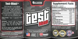 Label for Test Blast