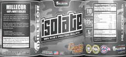 Label for Isolate Chocolate Milkshake
