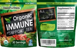 Label for Organic Immune Support Tea