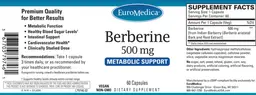 Label for Berberine 500 mg