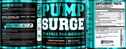 Label for Pumpsurge Raspberry Peach