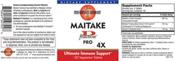 Label for Maitake D Fraction Pro 4X