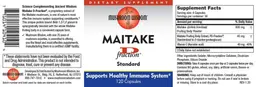 Label for Maitake D Fraction Standard