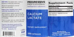 Label for Calcium Lactate