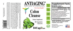 Label for Colon Cleanse