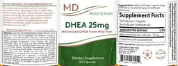 Label for DHEA 25 mg