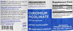 Label for Chromium Picolinate