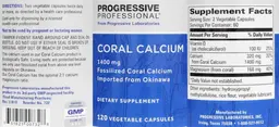 Label for Coral Calcium 1400 mg